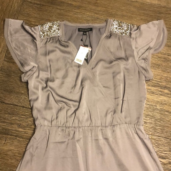 Banana Republic Dresses & Skirts - NWT Banana Republic Rhinestone Faux Wrap Dress.